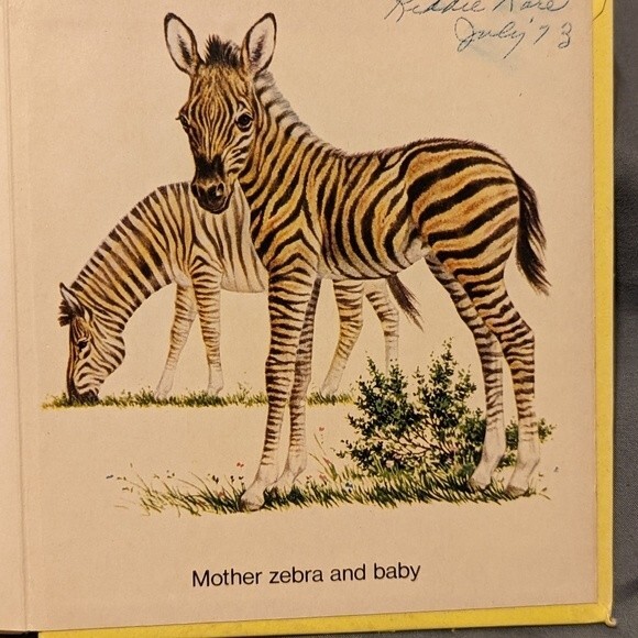 Vintage Zoo Babies Board Book - Picture 4 of 5